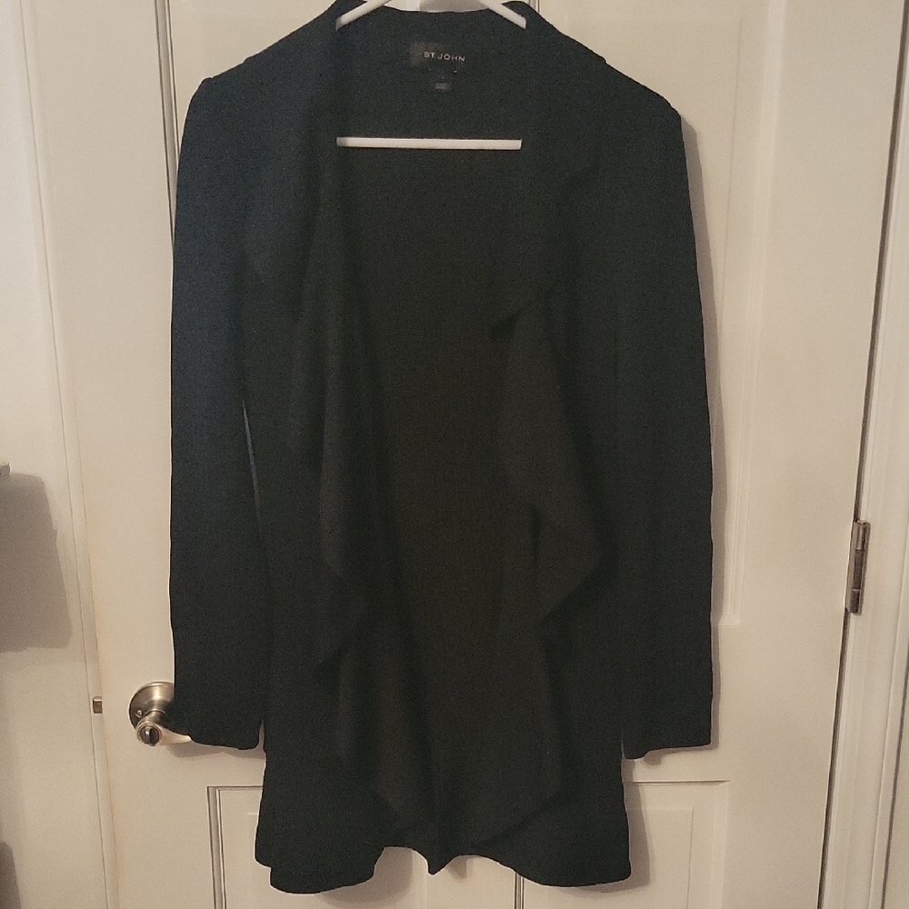 Black Draped Cardigan